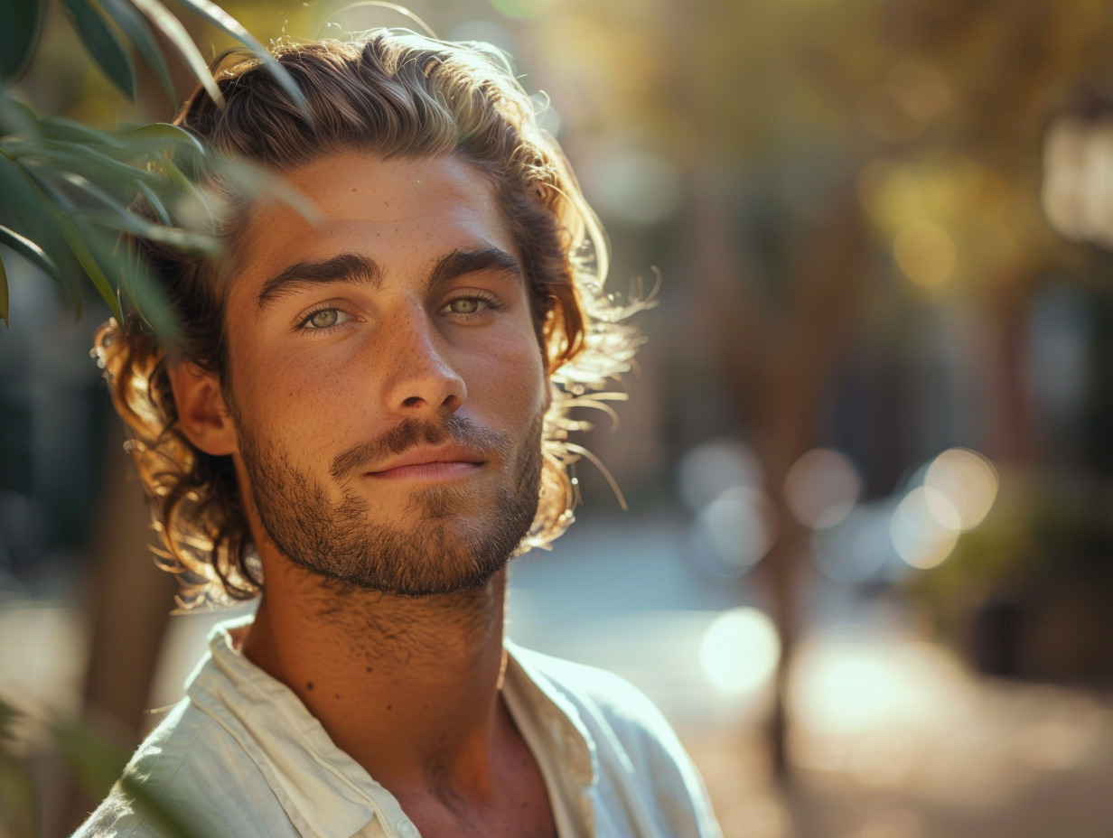 homme cheveux épais